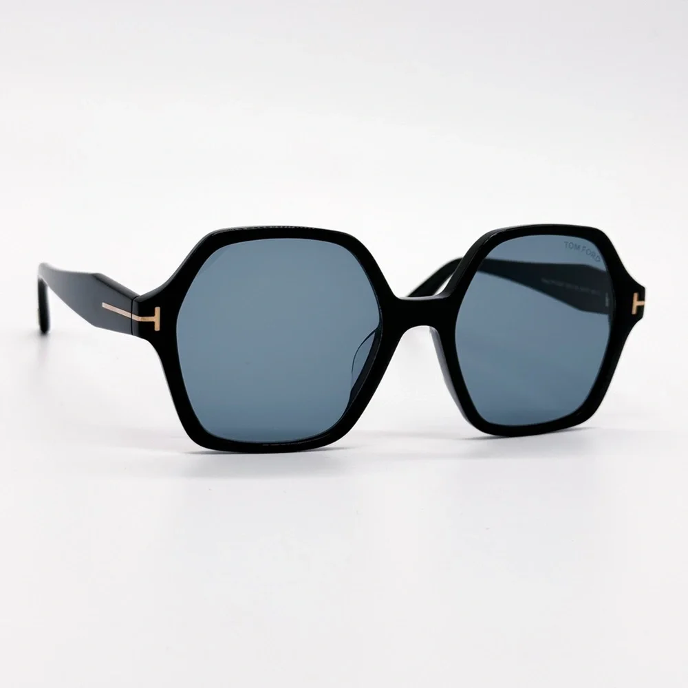 NEW TOM FORD ROMY TF1032/F 01A WOMEN SUNGLASSES FT1032/F/S BLACK BLUE EYEWEAR